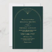 Minimalistische Smaragd Elegante Moderne QR Code T Kaart (Voorkant)