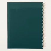 Minimalistische Smaragd Gouden Planner (Achterkant)