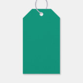 Minimalistische smaragdgroene aangepaste felicitat cadeaulabel (Achterkant)