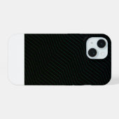 Minimalistische smaragdgroene zigzag geometrisch m iPhone 15 case (Achterkant horizontaal)