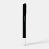 Minimalistische smaragdgroene zigzag geometrisch m iPhone 15 case (Rechterkant)