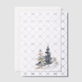 Minimalistische Sneeuwbomen Winter Wedding Vellum Uitnodigingen (Offset (Uitnodiging))