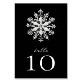 Minimalistische Sneeuwvlies Bruiloft | Zwart Kaart (Achterkant)