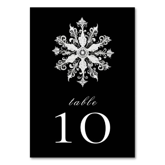 Minimalistische Sneeuwvlies Bruiloft | Zwart Kaart (Voorkant)