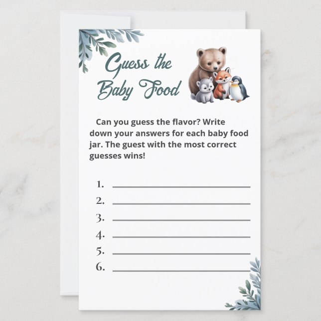 Minimalistische Sneeuwvlok Baby Voedsel Activiteit (Voorkant)