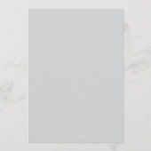 Minimalistische sneeuwvlok bruiloft | Red Programmakaart (Achterkant)