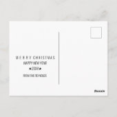 Minimalistische Sneeuwvlok Frame Foto Overlay Vaka Briefkaart (Achterkant)