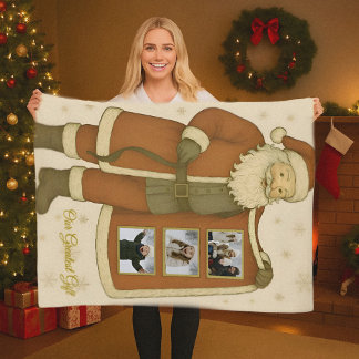 Minimalistische Sneeuwvlok Vallende Kerstdeken Fleece Deken