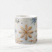 Minimalistische sneeuwvlokken Mok (Center)