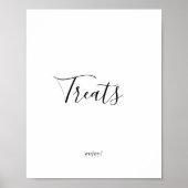 Minimalistische snoepbord poster (Voorkant)