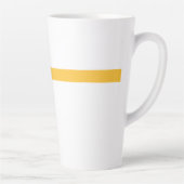 Minimalistische Snowman Yellow Scarf Winter Latte Mok (Rechts)