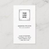 Minimalistische Social Media QR Code Professionele Visitekaartje (Voorkant)