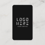 Minimalistische sociale media QR-code verbind met  Visitekaartje (Achterkant)