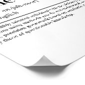 Minimalistische software engineer-definitiecode poster (Hoek)