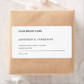 Minimalistische soja geurkaars zwart wit label (Insitu)