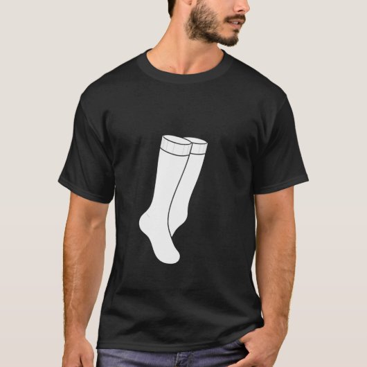 Minimalistische sok t-shirt (Voorkant)