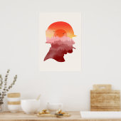 Minimalistische Soldaat Poster (Keuken)