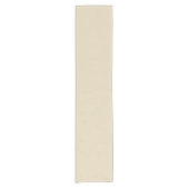 Minimalistische Solid Beige Coastal Home Decor Korte Tafelloper (Voorkant)