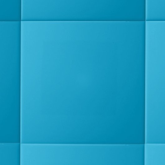 Minimalistische Solid Color Cerulean Blauw Tegeltje