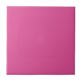 Minimalistische Solid Color Raspberry Pink Tegeltje (Voorkant)