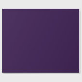 Minimalistische Solid Deep Violet Cadeaupapier (Vlak)