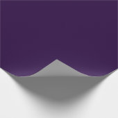 Minimalistische Solid Deep Violet Cadeaupapier (Hoek)