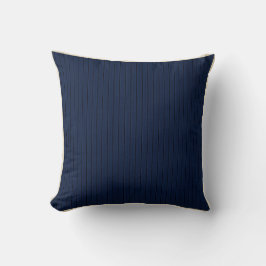 Minimalistische Solid Navy Blue Coastal Accent Dec Kussen