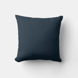 Minimalistische Solid Navy Blue Coastal Accent Dec Kussen