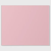 Minimalistische Solid Soft Pastel Pink Cadeaupapier (Vlak)