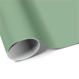 Minimalistische Solid Unicolor Green #749c75 Cadeaupapier