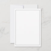 Minimalistische Song Request RSVP-kaart RSVP Kaartje (Achterkant)