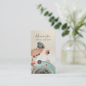 Minimalistische Sophisticated Boho Virtual Assista Visitekaartje (Staand voorkant)