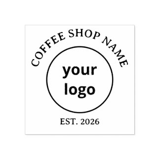Minimalistische Specialty Coffee Shop-logo houten Rubberstempel