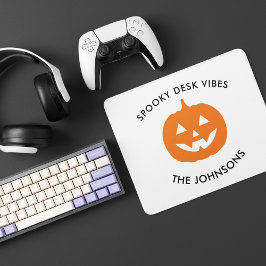 Minimalistische Spooky Desk – gepersonaliseerde Ha Muismat