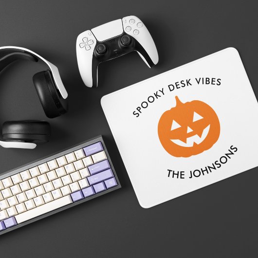 Minimalistische Spooky Desk – gepersonaliseerde Ha Muismat