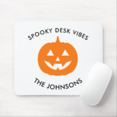 Minimalistische Spooky Desk – gepersonaliseerde Ha Muismat (Met muis)