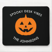 Minimalistische Spooky Desk – gepersonaliseerde Ha Muismat (Voorkant)