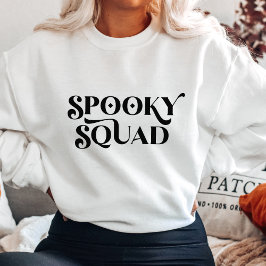 Minimalistische Spooky Squad Halloween Sweatshirt