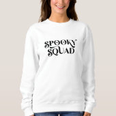 Minimalistische Spooky Squad Halloween Sweatshirt (Voorkant)