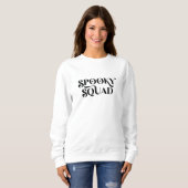 Minimalistische Spooky Squad Halloween Sweatshirt (Voorkant volledig)