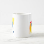 Minimalistische Spray Paint Dolphin Silhouette Koffiemok (Center)