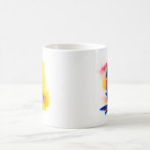 Minimalistische Spray Paint Kangaroo Silhouet Koffiemok (Center)