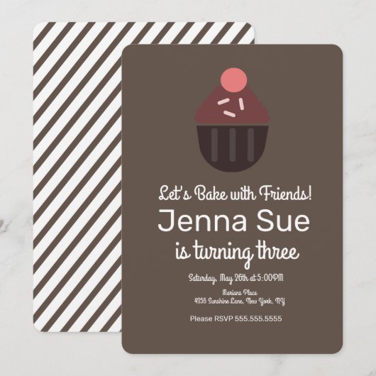 Minimalistische sprinkhanenkoeken die de dag van d kaart (Voorkant / Achterkant)