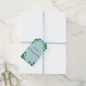Minimalistische St. Patrick's Day Klaver Frame Cadeaulabel (Met Touw)