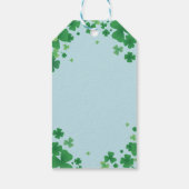 Minimalistische St. Patrick's Day Klaver Frame Cadeaulabel (Achterkant)