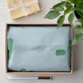 Minimalistische St. Patrick's Day Klaver Frame Tissuepapier (Geschenk)