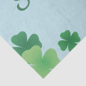 Minimalistische St. Patrick's Day Klaver Frame Tissuepapier (Detail)