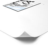 Minimalistische stadsplattegrond Poster Lijnkunst (Hoek)