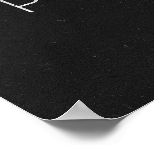 Minimalistische stadsplattegrond van Philadelphia Poster (Hoek)