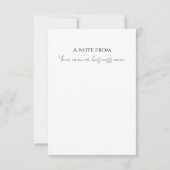 Minimalistische Stationery-klantenkaart Bedankkaart (Achterkant)